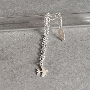 Airplane Charm Bracelet In Sterling Silver, 3 of 9