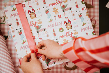 Christmas Falala Personalised Wrapping Paper, 10 of 10