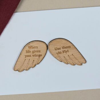 'When Life Gives You Wings…' Pocket Token And Card, 2 of 2