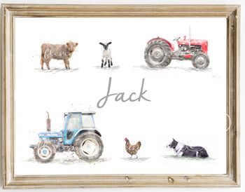 Personalised Children's Farm Name Print, 2 of 4