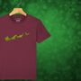 Dinosaur Sleigh Kids Christmas T Shirt, thumbnail 3 of 11