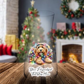 Personalised Cockapoo In Christmas Lights, 9 of 12