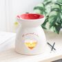 All You Need Is Love Heart Oil Burner, thumbnail 1 of 3