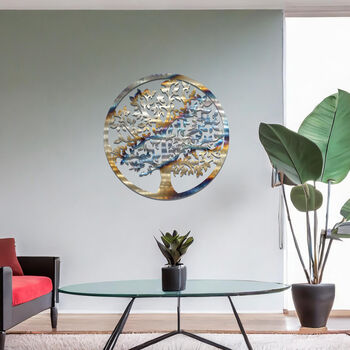 Handmade Metal Tree Of Life Wall Art For Modern Home Decor, 4 of 11