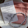 Howlite Crystal Bracelet With Gift Message Poem, thumbnail 4 of 6