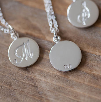 Bridal Party Initial Sterling Silver Necklace, 10 of 11