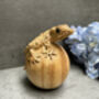 Hand Carved Wooden Gecko On Egg Ornament Figurine Gift, thumbnail 6 of 12