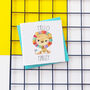 Personalised Rainbow Lion New Baby Card, thumbnail 1 of 1