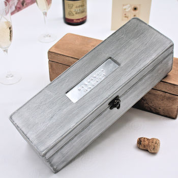 Personalised Wooden Happy Birthday Wine Box, 3 of 6