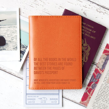 Best Stories Personalised Passport Holder, 3 of 11
