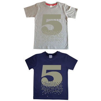 Age Number Kids T Shirt, 7 of 12