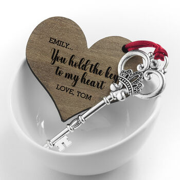 Personalised You Hold The Key To My Heart Keepsake, 3 of 6