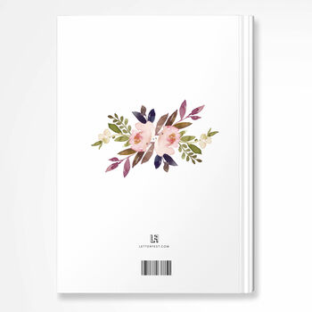 Personalised Letter Flower Posy Notebook, 3 of 7