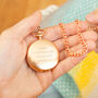 Personalised Pocket Watch Rose Gold, thumbnail 1 of 4