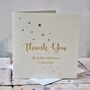 Wedding Thank You Gold Foil Card, thumbnail 1 of 4