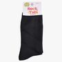 Women's Bamboo Socks Plain Black, thumbnail 4 of 4