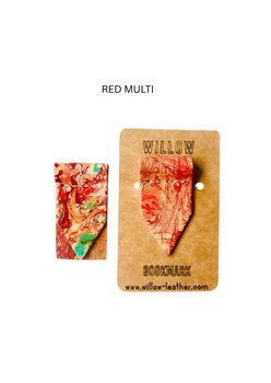 Personalised Marbled Leather Bookmark, 11 of 12