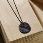 Personalised Touch Wood Diagonal Disc Necklace, thumbnail 2 of 5