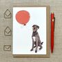 Personalised Scottish Deerhound Dog Birthday Card, thumbnail 1 of 4