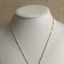 18k Gold Plated H Initial Pendant Necklace, thumbnail 2 of 4