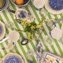 Green And White Striped Tablecloth French Riviera Range, thumbnail 4 of 6