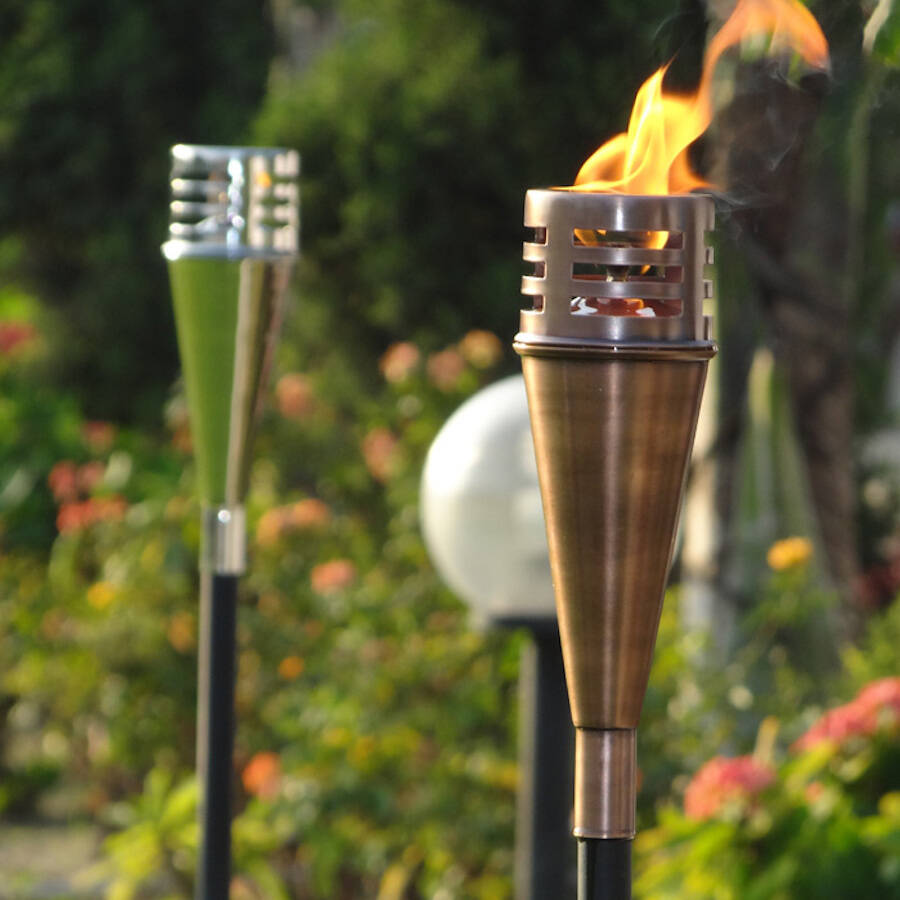Outdoor Copper Oil Torch, 1 of 5
