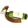 Carved Wooden Wine Holder Dolphin, thumbnail 4 of 5