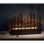 Five Tealight Holder In Vintage Look Forest Design, thumbnail 1 of 4