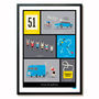 French Cycling Terms Art Print, thumbnail 1 of 6