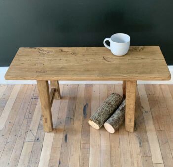 Reclaimed Wood Two Person Bench, 3 of 3