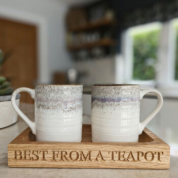 Personalised Oak Tea Tray, 3 of 4