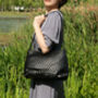 Hand Weaving Vegan Leather Shoulder Bag, thumbnail 5 of 12