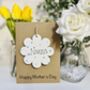 Personalised Mother's Day Flower Keepsake Card, thumbnail 1 of 3