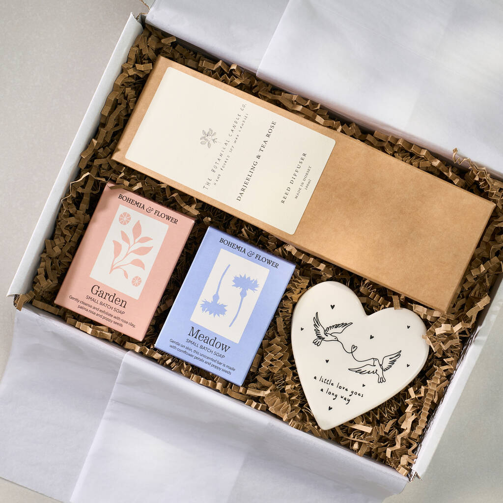 Darjeeling And Tea Rose 'You Are Loved' Botanical Luxury Gift Box, 1 of 6