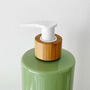 Refillable Green Plastic Bottle With Minimalist Label, thumbnail 5 of 9