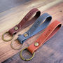 Personalised Italian Leather Keyring, thumbnail 1 of 5