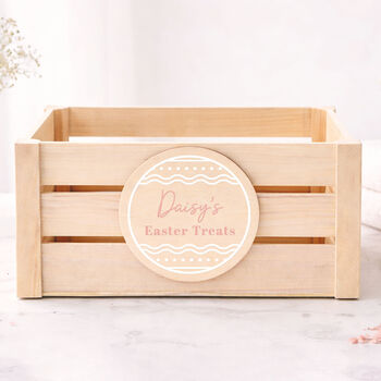 Personalised Easter Crate Treat Activity Box Easter Gift Idea, 6 of 7