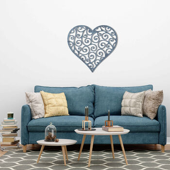 Modern Wooden Heart Romantic Touch For Home Walls, 7 of 11