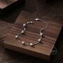 Genuine Pearl Bracelet In Sterling Silver, thumbnail 5 of 12