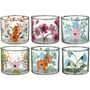 Tea Light Glass Votives With Handpainted Florals | Assorted Designs, thumbnail 2 of 7