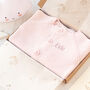 Toffee Moon Baby Girl's Pale Pink Personalised Cardigan, thumbnail 11 of 12