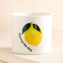 Squeeze The Day Lemon Mini Planter, thumbnail 2 of 2