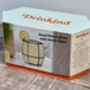 Set Of Two Black Window Pane Tumbler Glasses, thumbnail 4 of 4