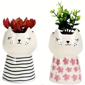 Couple Cat Vases, 3 of 3