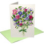 'Thank You' Floral Garland Greetings Card, thumbnail 4 of 7
