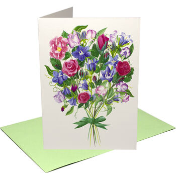 'Thank You' Floral Garland Greetings Card, 4 of 7