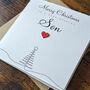 Special Son Personalised Handmade Christmas Card, thumbnail 1 of 4