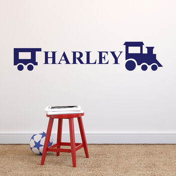 Personalised Name Train Nursery Wall Sticker, 3 of 5