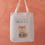 Personalised Fox Book Bag, thumbnail 2 of 3
