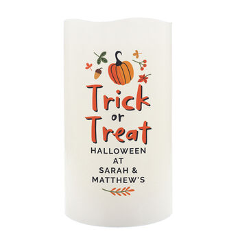 Personalised Trick Or Treat LED Candle, 4 of 6